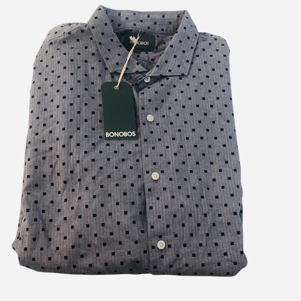 Mens Bonobos Dress Shirt NWT XXL